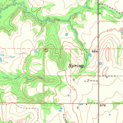 United States Geological Survey Bokchito, OK (1969, 24000-Scale) digital map