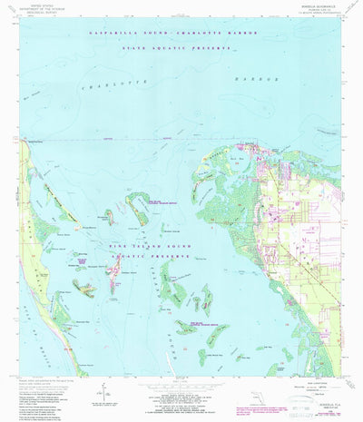 United States Geological Survey Bokeelia, FL (1958, 24000-Scale) digital map