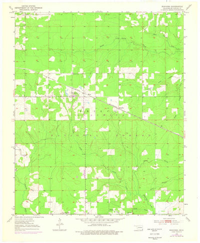 United States Geological Survey Bokhoma, OK (1950, 24000-Scale) digital map