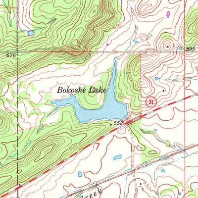 United States Geological Survey Bokoshe, OK (1968, 24000-Scale) digital map