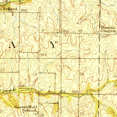 United States Geological Survey Bolckow, MO (1927, 62500-Scale) digital map