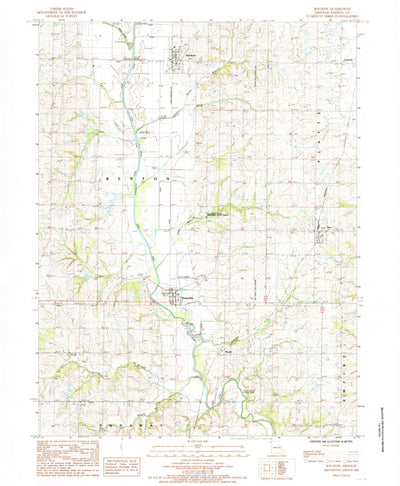 United States Geological Survey Bolckow, MO (1984, 24000-Scale) digital map