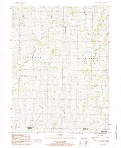 United States Geological Survey Bolckow NW, MO (1984, 24000-Scale) digital map