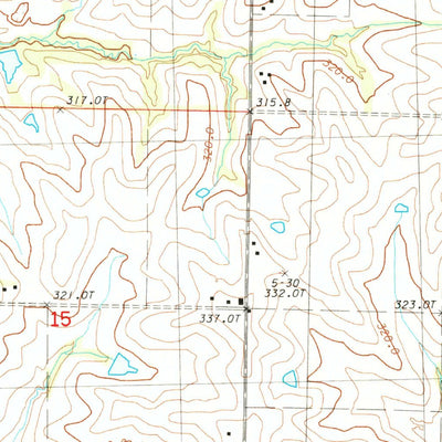 United States Geological Survey Bolckow NW, MO (1984, 24000-Scale) digital map