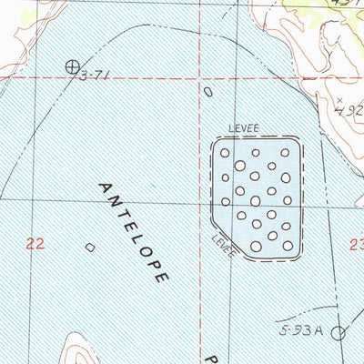 United States Geological Survey Boles Meadow East, CA (1990, 24000-Scale) digital map