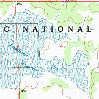 United States Geological Survey Boles Meadow West, CA (1993, 24000-Scale) digital map