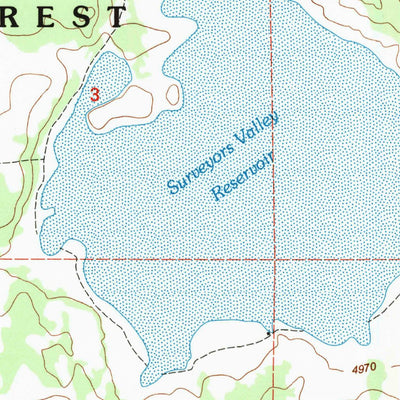 United States Geological Survey Boles Meadow West, CA (1993, 24000-Scale) digital map