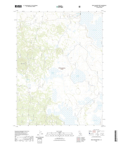 United States Geological Survey Boles Meadow West, CA (2021, 24000-Scale) digital map