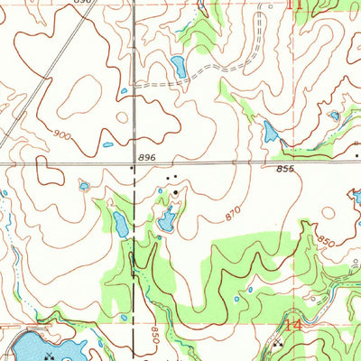 United States Geological Survey Boley, OK (1967, 24000-Scale) digital map