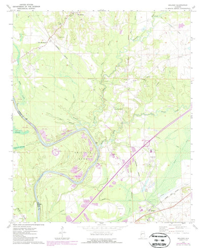 United States Geological Survey Boligee, AL (1970, 24000-Scale) digital map
