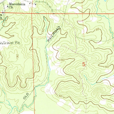 United States Geological Survey Boligee, AL (1970, 24000-Scale) digital map