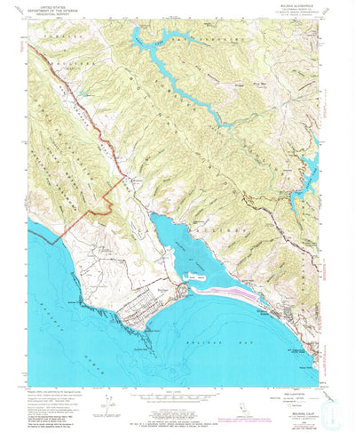 United States Geological Survey Bolinas, CA (1954, 24000-Scale) digital map