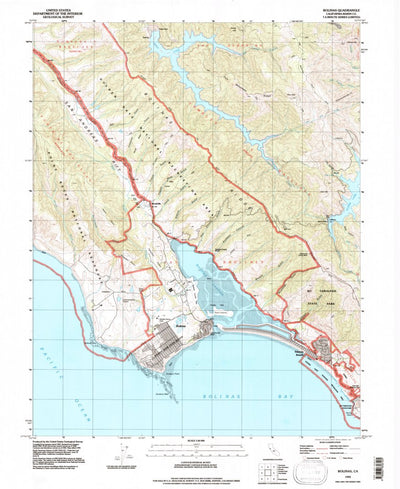 United States Geological Survey Bolinas, CA (1993, 24000-Scale) digital map