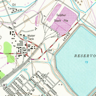 United States Geological Survey Boling, TX (1953, 24000-Scale) digital map