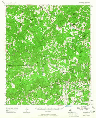 United States Geological Survey Bolingbroke, GA (1956, 62500-Scale) digital map