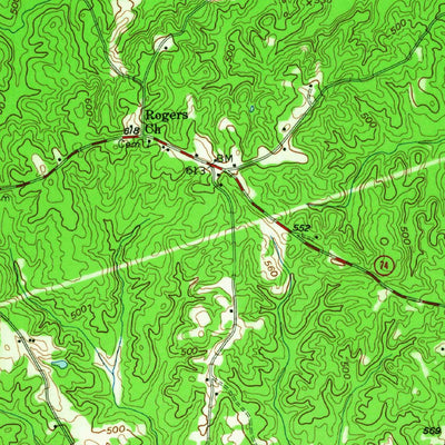 United States Geological Survey Bolingbroke, GA (1956, 62500-Scale) digital map