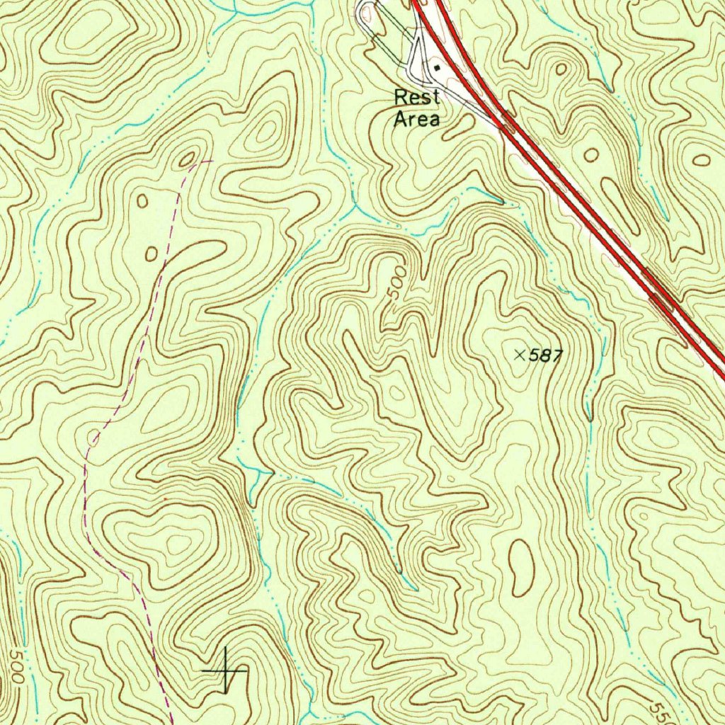 Bolingbroke, GA (1974, 24000Scale) Map by United States Geological Survey Avenza Maps