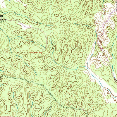 United States Geological Survey Bolivar East, TN (1961, 24000-Scale) digital map