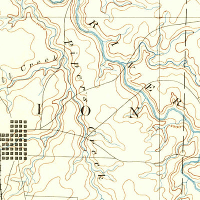 United States Geological Survey Bolivar, MO (1892, 125000-Scale) digital map