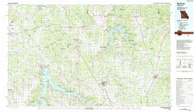 United States Geological Survey Bolivar, MO (1984, 100000-Scale) digital map