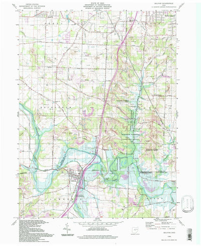 United States Geological Survey Bolivar, OH (1994, 24000-Scale) digital map