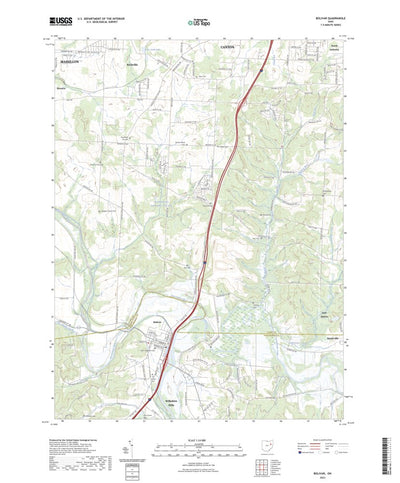 United States Geological Survey Bolivar, OH (2023, 24000-Scale) digital map
