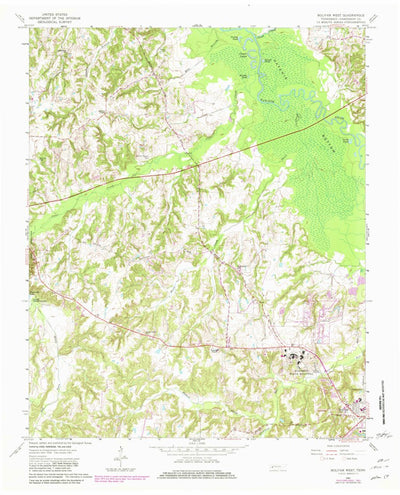 United States Geological Survey Bolivar West, TN (1961, 24000-Scale) digital map