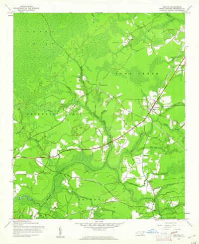 United States Geological Survey Bolivia, NC (1943, 24000-Scale) digital map