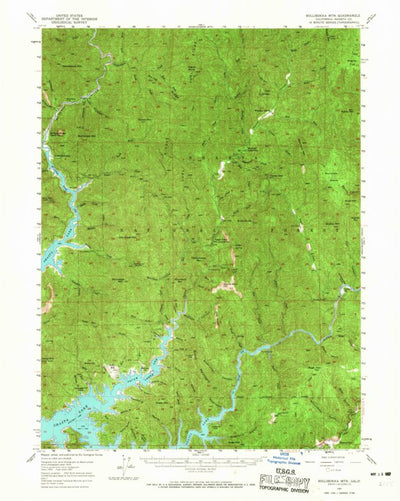 United States Geological Survey Bollibokka Mountain, CA (1957, 62500-Scale) digital map