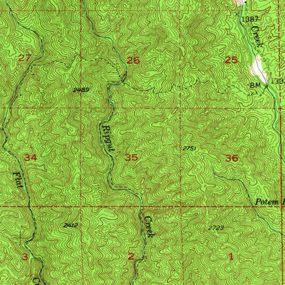United States Geological Survey Bollibokka Mountain, CA (1957, 62500-Scale) digital map