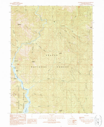 United States Geological Survey Bollibokka Mountain, CA (1990, 24000-Scale) digital map