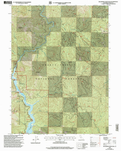United States Geological Survey Bollibokka Mountain, CA (1998, 24000-Scale) digital map