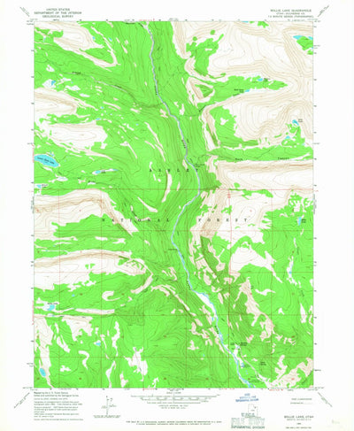 United States Geological Survey Bollie Lake, UT (1965, 24000-Scale) digital map