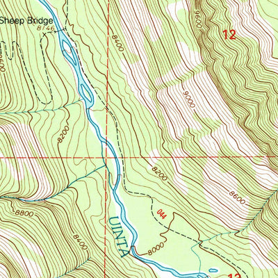 United States Geological Survey Bollie Lake, UT (1996, 24000-Scale) digital map