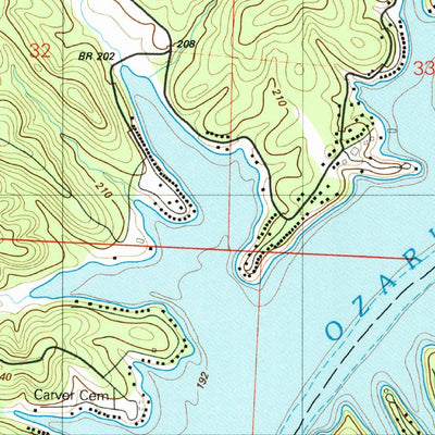 United States Geological Survey Bollinger Creek, MO (1983, 24000-Scale) digital map