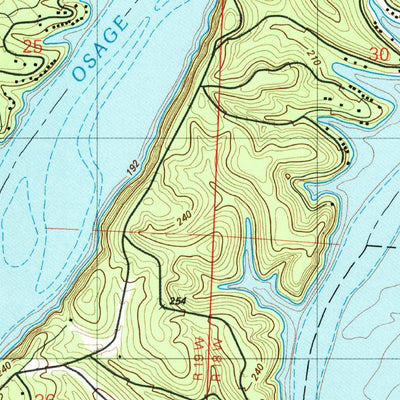 United States Geological Survey Bollinger Creek, MO (1983, 24000-Scale) digital map