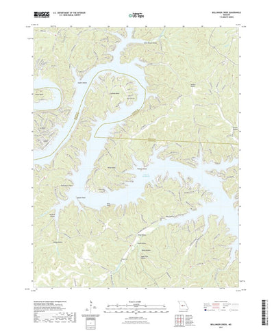 United States Geological Survey Bollinger Creek, MO (2021, 24000-Scale) digital map