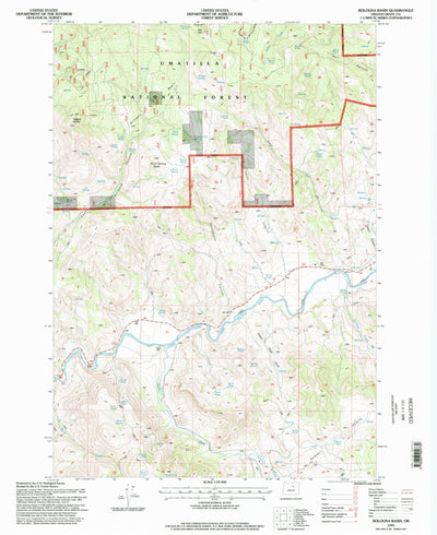 United States Geological Survey Bologna Basin, OR (1995, 24000-Scale) digital map