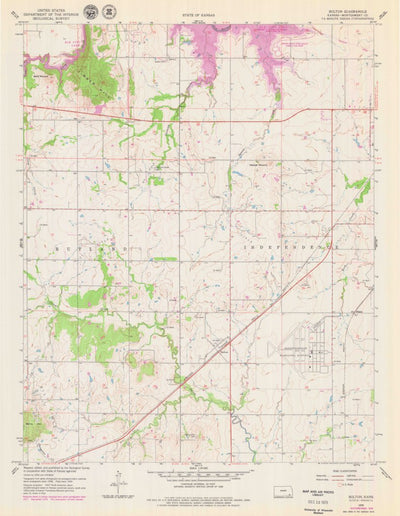 United States Geological Survey Bolton, KS (1959, 24000-Scale) digital map