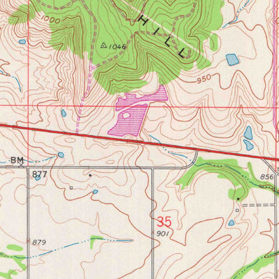 United States Geological Survey Bolton, KS (1959, 24000-Scale) digital map