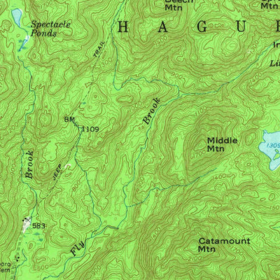 United States Geological Survey Bolton Landing, NY (1958, 62500-Scale) digital map