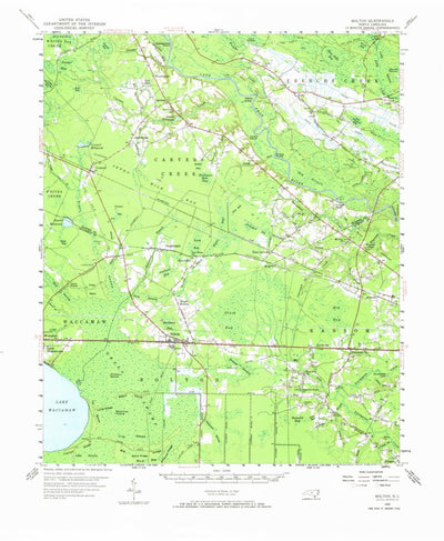 United States Geological Survey Bolton, NC (1954, 62500-Scale) digital map