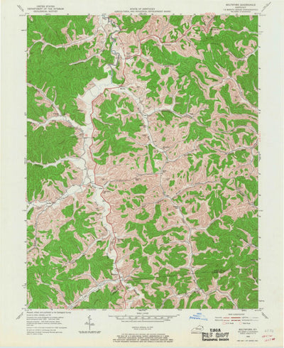 United States Geological Survey Boltsfork, KY (1953, 24000-Scale) digital map