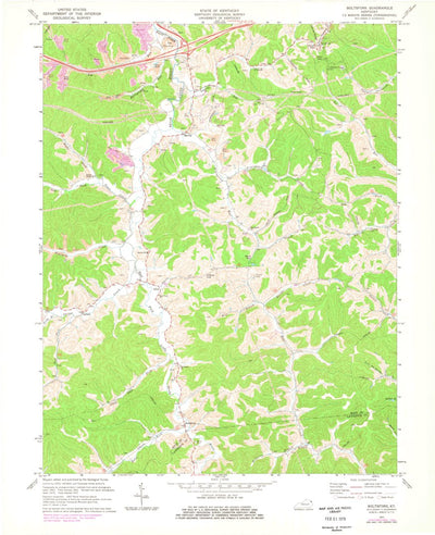 United States Geological Survey Boltsfork, KY (1971, 24000-Scale) digital map