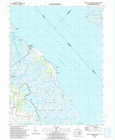 United States Geological Survey Bombay Hook Island, DE-NJ (1993, 24000-Scale) digital map