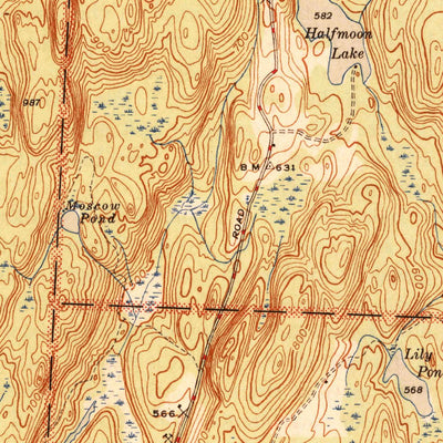 United States Geological Survey Bomoseen, VT (1944, 31680-Scale) digital map