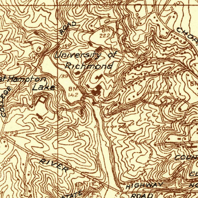 United States Geological Survey Bon Air, VA (1936, 24000-Scale) digital map