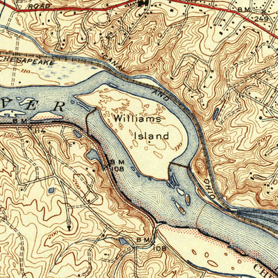 United States Geological Survey Bon Air, VA (1942, 31680-Scale) digital map