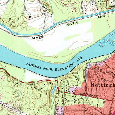 United States Geological Survey Bon Air, VA (1964, 24000-Scale) digital map