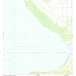 United States Geological Survey Bon Secour Bay, AL (1980, 24000-Scale) digital map